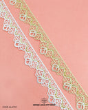 'Sequence Work Edging Lace AL4703' is on the pink background with 'Hamza Lace' sign at the bottom