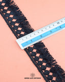 The size of the 'Edging Jhalar Lace 22309' is given as '2' inches by placing a ruler on it