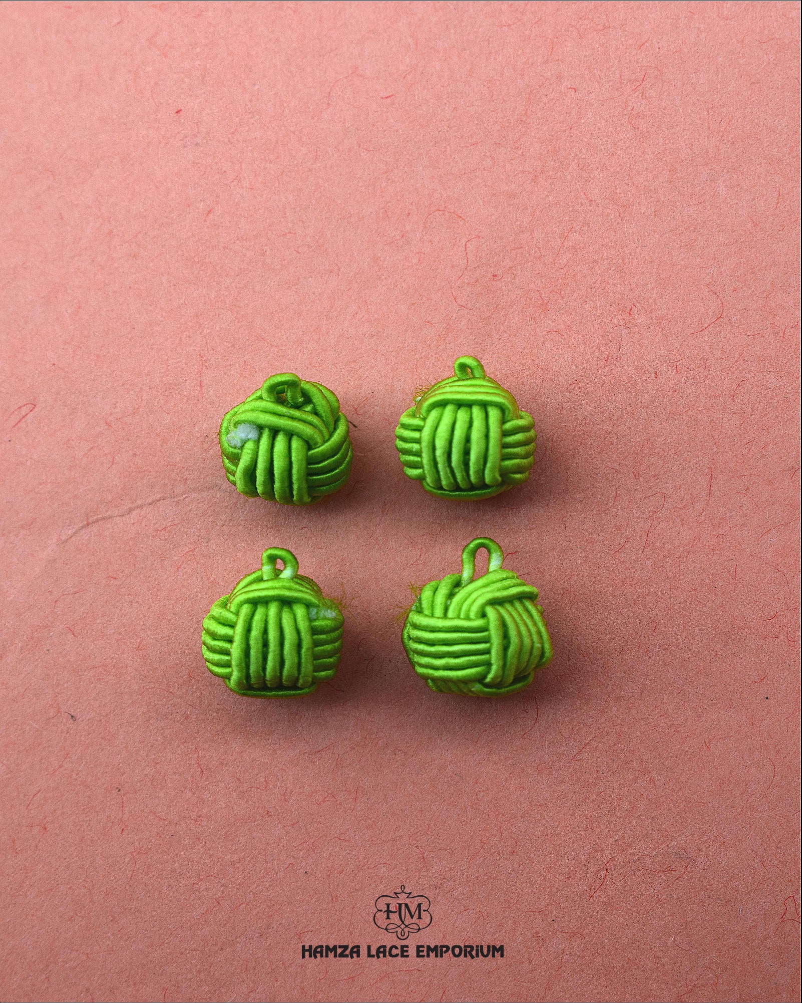 Green 'Crochet Button CB84'
