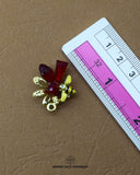 Elegant 'Hanging Button 43FBC' for Clothing (Size shown with ruler)