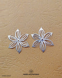Silver 'Flower Design Metal Accessory MA127'