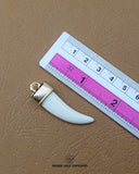 Elegant 'Knife Design Button MA248' for Clothing (Size shown with ruler)