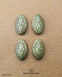 'Oval Shape Button MA309' - suitable for fashion and decorative purposes