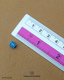 The size of the Beautifully designed 'Blue Hanging Button MA439' is measured by using a ruler