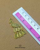 The size of the 'Peacock Design Button MA539' is indicated using a ruler.
