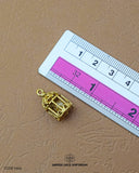 Elegant 'Cage Design Metal Button MA6' for Clothing (Size shown with ruler)