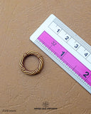 Size of the 'Ring Shape Button MA614' is shown with a ruler