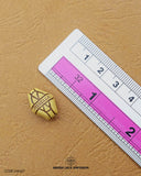 Size of the 'Hexagon Design Wooden Button MA617' is shown with a ruler