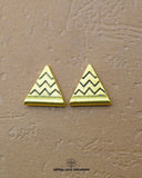 Gold color 'Triangle Design Button MA676'