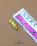 'Hanging Metal Button MA682' with ruler for size reference in the product image.