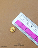 Size of the 'Metal Suiting Button MB102' is given with the help of a ruler