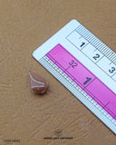 The size of the 'Drop Shape Metal Button MB182' is measured using a ruler.
