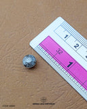 The size of the 'Metal Button MB184' is measured using a ruler.