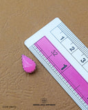 Size of the 'Drop Shape Metal Button MB272' is given with the help of a ruler