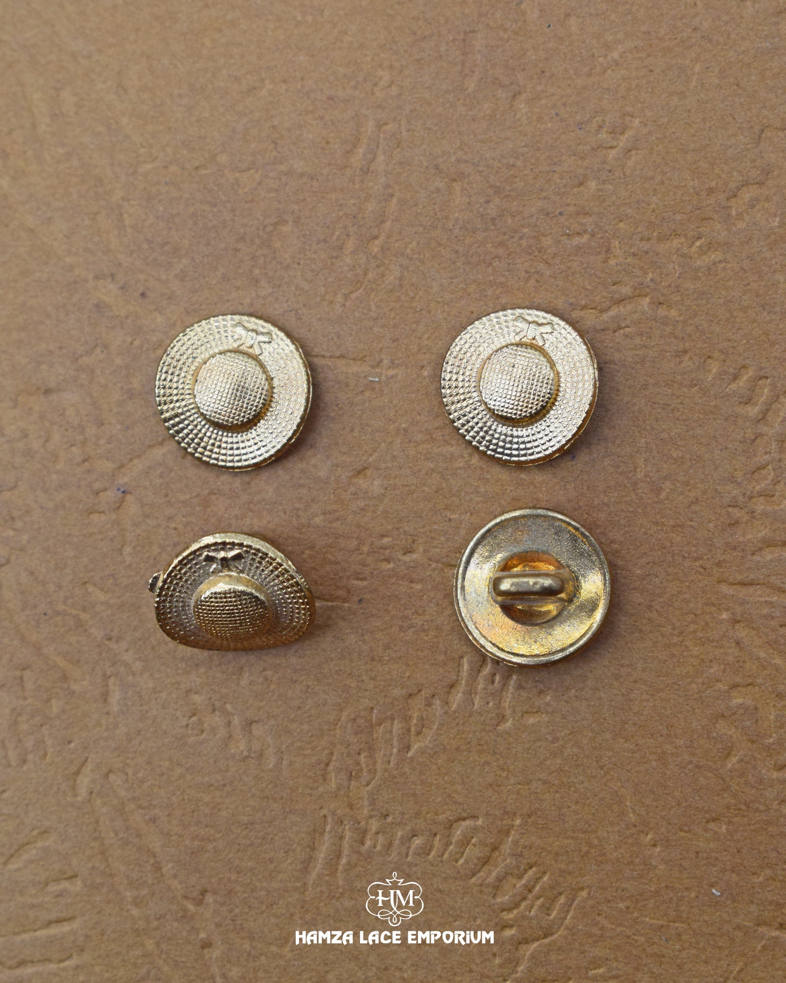 Silver 'Loop Shape Metal Button MB2'