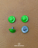 Green 'Loop Shape Metal Button MB2'