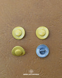 Yellow 'Loop Shape Metal Button MB2'