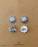 Flower Design Metal Button MB38
