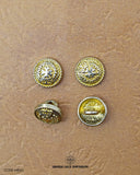 'Golden Metal Button MB40' by Hamza Lace - high-quality and stylish accessory for clothing and crafts