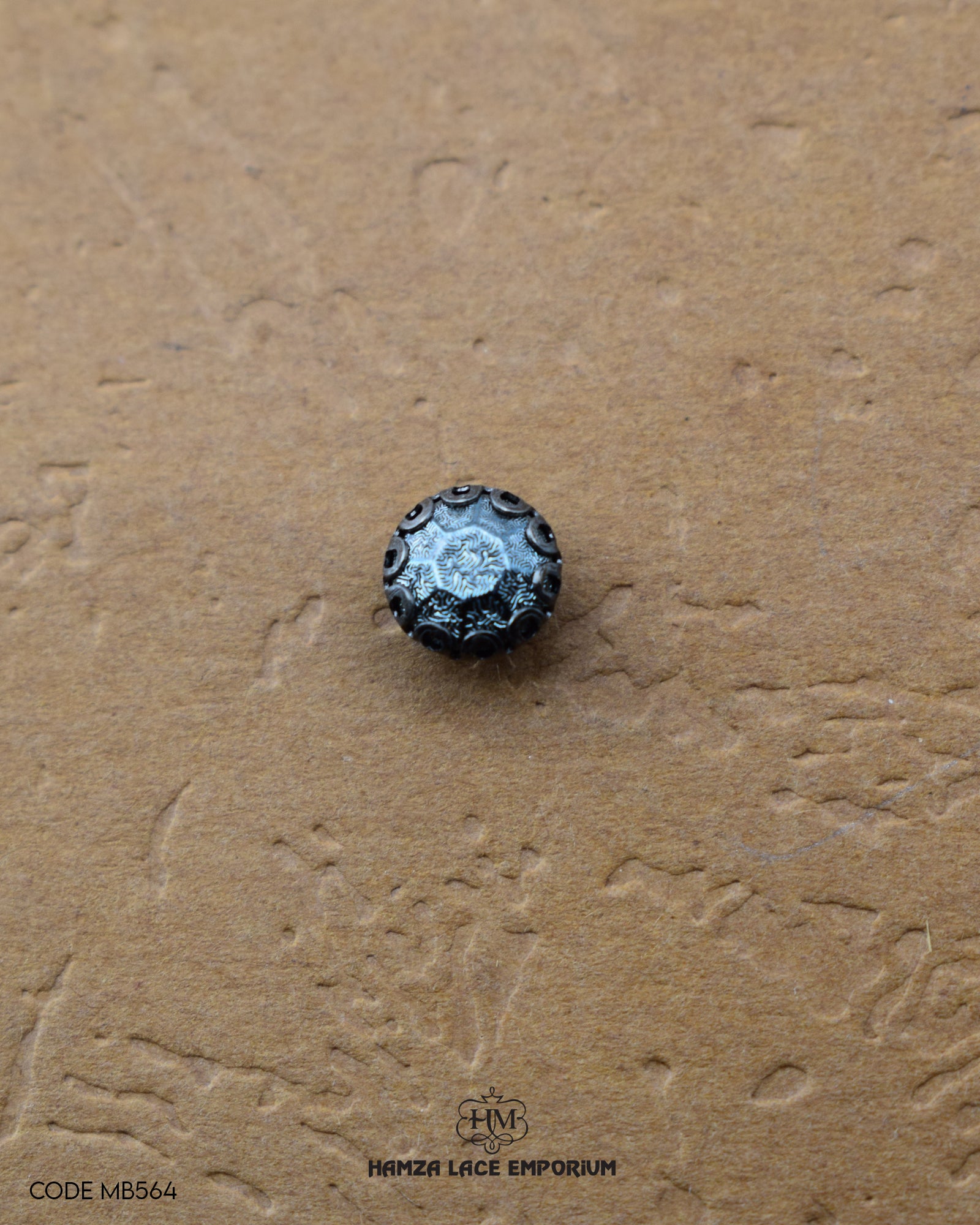 Blue 'Metal Button MB564'