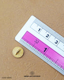 Size of the 'Purple Plane Metal Button MB598' is given with the help of a ruler