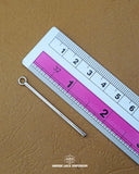 The dimensions of the '1 Side Hole Stick MB704' are determined using a ruler.