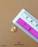 Size of the 'Golden Plane Metal Button MB712' is given with the help of a ruler