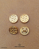 'Golden Metal Button MB752' by Hamza Lace - high-quality and stylish accessory for clothing and crafts