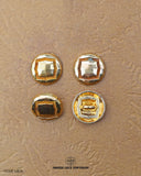 'Golden Metal Button MB76' by Hamza Lace - high-quality and stylish accessory for clothing and crafts
