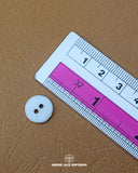 Size of the 'Metal Button MB842' is given with the help of a ruler
