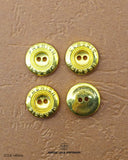 Two Hole Gloden Metal Button MB846