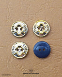 Two Hole Golden Metal Button MB847