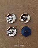 Two Hole Golden Metal Button MB850