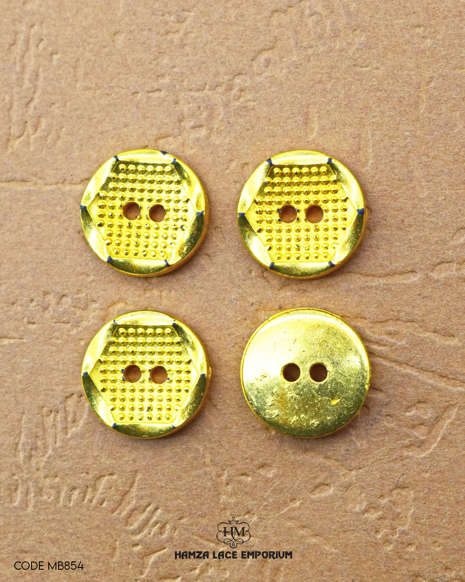 Golden Metal Button MB854
