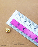 Size of the 'Golden Plane Metal Button MB89' is given with the help of a ruler