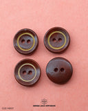 Two Hole Brown Button WB107