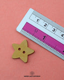 Size of the 'Star Design Wood Button WB113' is shown with a ruler