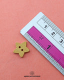 Size of the 'Star Design Wood Button WB114' is shown with a ruler
