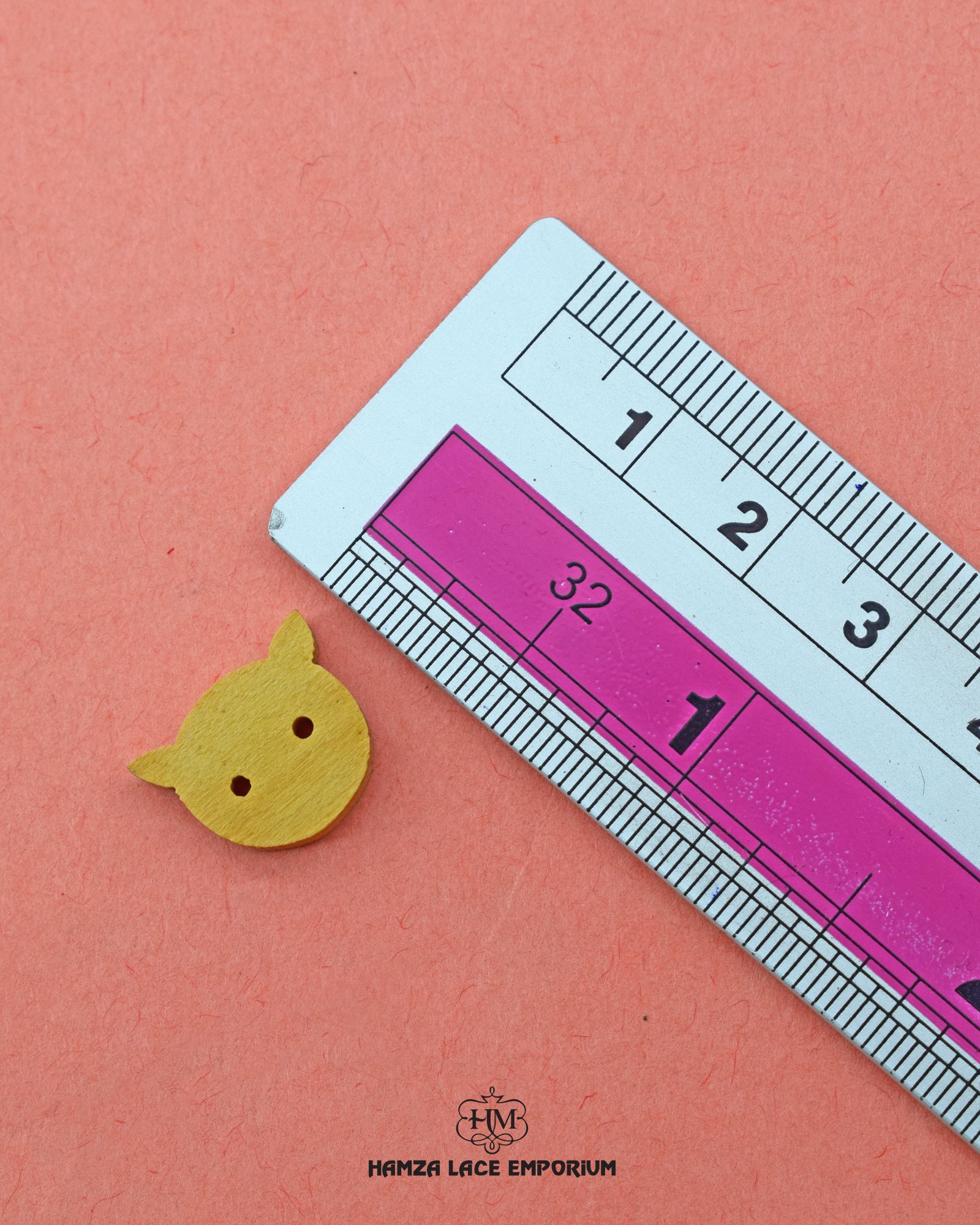 Cat Next Button Cat Design Wood Button WB66 – Hamza Lace