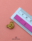 Size of the 'Bear Design Wood Button WB68' is shown with a ruler