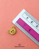 Size of the 'Bear Design Wood Button WB73' is shown with a ruler