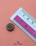 Size of the 'Four Hole Wood Button WB79' is shown with a ruler