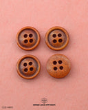 Brown Wood Button WB93