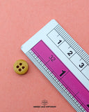 Size of the 'Four Hole Wood Button WB95' is shown with a ruler