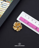 The size of the 'Flower Shape Button FBC01' is indicated using a ruler.