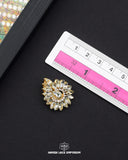 The size of the 'Drop Shape Stone Button FBC07' is indicated using a ruler.