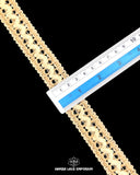 Size of the 'Center Filling Design Jute Lace 21133' is displayed with the help of a ruler
