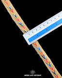 Size of the 'Multi Color Jute Lace 21124' is displayed with the help of a ruler