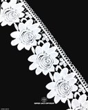 The Edging Flower Lace 23674 with the brand name 'Hamza Lace' and logo