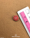 Red color 'Multi Colored Plastic ButtonsPB122'